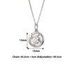 Silver Bouquet Pendant With Chain