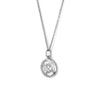 Silver Bouquet Pendant With Chain