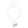 Silver Mermaid Pendant with Chain (5 in 1 Crystal)