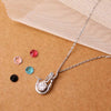 Silver Mermaid Pendant with Chain (5 in 1 Crystal)