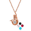 Rose Gold Mermaid Pendant with Chain (5 in 1 Crystal)