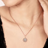 Rose Gold Steer Pendant with Chain (5 in 1 Crystal)