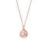 Rose Gold  Bouquet Pendant With Chain