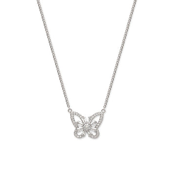 Silver Butterfly Magic Pendant with Chain