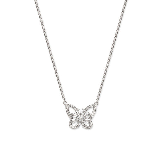 Silver Butterfly Magic Pendant with Chain