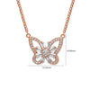 Rose Gold Butterfly Magic Pendant with Chain