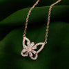 Rose Gold Butterfly Magic Pendant with Chain