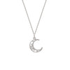 Silver Cresent Pendant with Chain