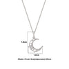 Silver Cresent Pendant with Chain