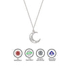Silver Cresent Pendant with Chain