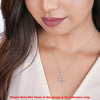 Silver Layered Cross Pendant