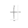 Silver Layered Cross Pendant