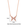 Rose Gold Butterfly Charm Necklace