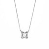 Silver Floral Pendant with Chain