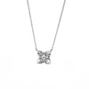 Silver Floral Pendant with Chain