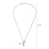 Silver Crystal Hope Necklace