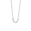 Silver Pearly Charm Necklace