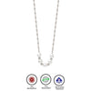 Silver Pearly Charm Necklace