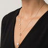 Rose Gold Pearl Drop Necklace