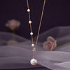Rose Gold Pearl Drop Necklace