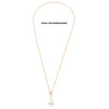 Rose Gold Pearl Drop Necklace