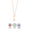 Rose Gold Pearl Drop Necklace