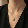 Rose Gold Hanging Butterfly Necklace