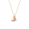 Rose Gold Hanging Butterfly Necklace