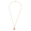 Rose Gold Hanging Butterfly Necklace