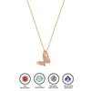 Rose Gold Hanging Butterfly Necklace