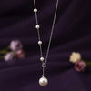 Silver Pearl Drop Necklace