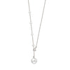 Silver Pearl Drop Necklace