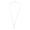 Silver Pearl Drop Necklace