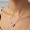 Silver Pinky Heart Necklace