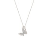 Silver Hanging Butterfly Necklace