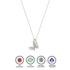 Silver Hanging Butterfly Necklace