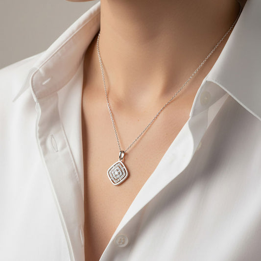 Silver Maze Necklace