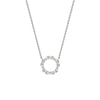 Silver Shimmer Circle Necklace