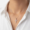 Silver Classic Cross Pendant with Chain