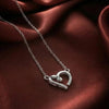 Silver Heart Link Necklace