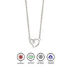 Silver Heart Link Necklace