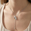 Silver Ethereal Leaf Necklace