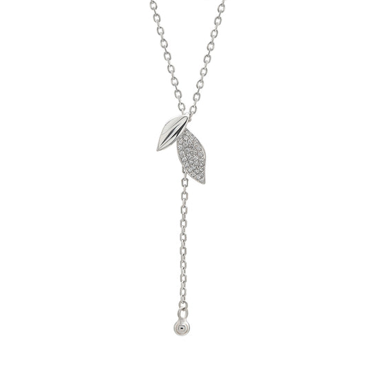 Silver Ethereal Leaf Necklace