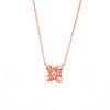 Rose Gold Floral Pendant with Chain