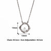 Silver Crystal Window Necklace