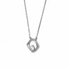 Silver Crystal Window Necklace