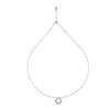 Silver Crystal Window Necklace