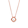 Rose Gold Crystal Window Necklace