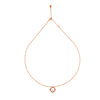 Rose Gold Crystal Window Necklace