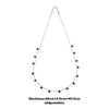 Silver Black Queens Necklace